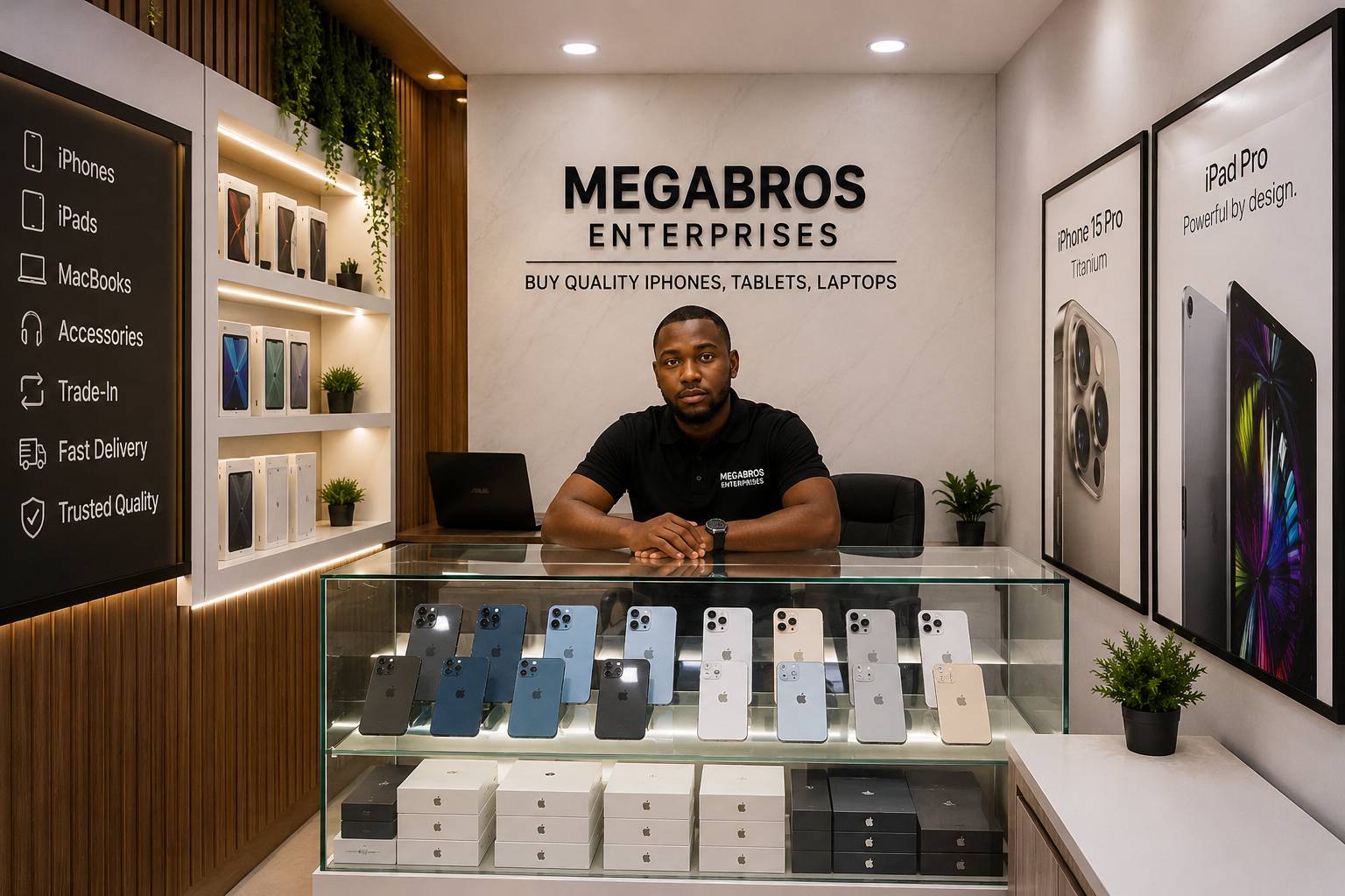 Megabros Enterprise store in Computer Village, Ikeja